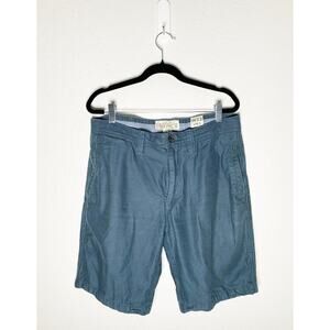 Fat Face Men's Cotton Chino Shorts Green Casual Summer Preppy British W32 L10.5